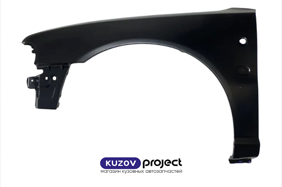 Крыло левое с отверстием под повторитель / эмблему / молдинг Audi A4 1994-1998 (Тайвань)